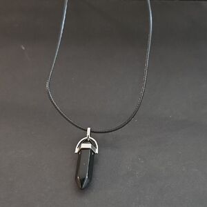 Black Pendant Necklace